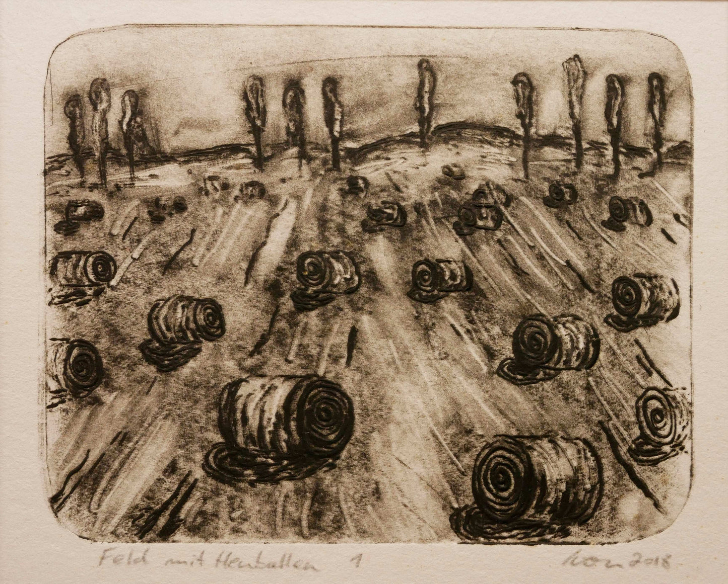 Field with Hay Bales no. 1