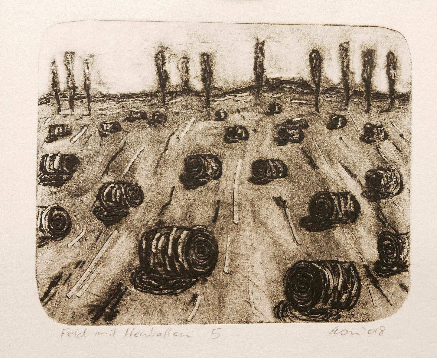 Field with Hay Bales no. 5