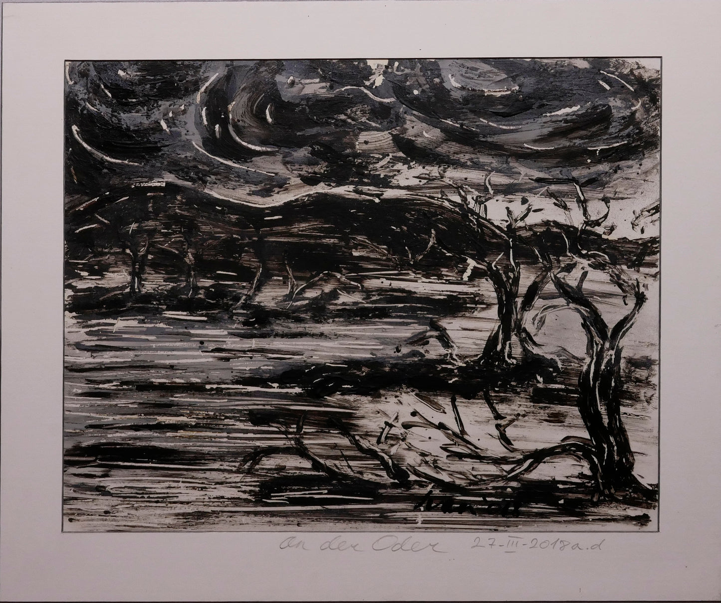 Sur l'Oder avant la tempête / An der Oder vor dem Sturm