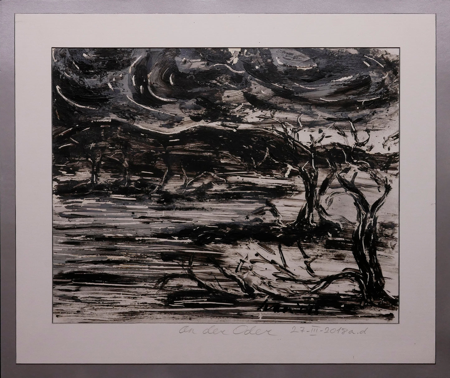 Sur l'Oder avant la tempête / An der Oder vor dem Sturm