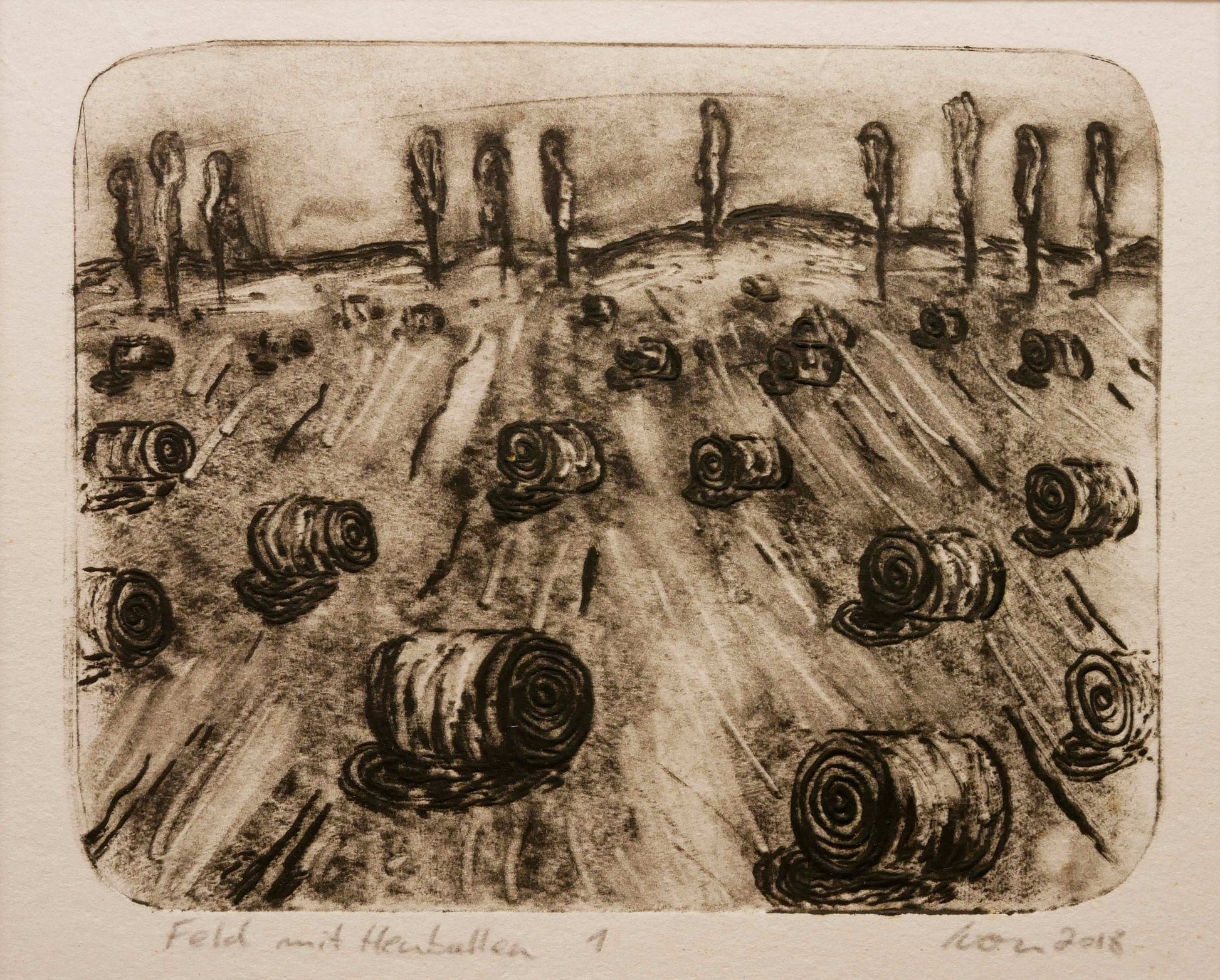 Field with Hay Bales no. 1