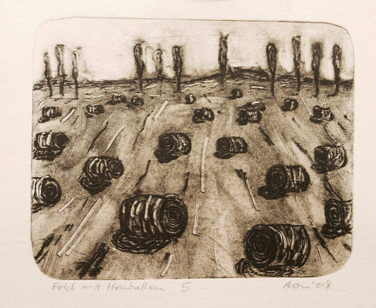 Field with Hay Bales no. 5