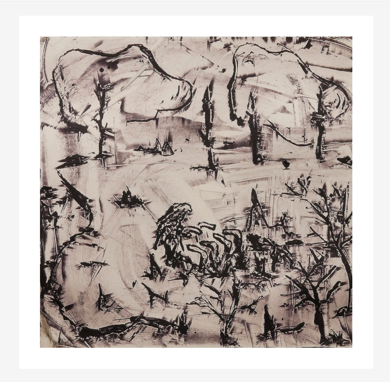 Winter Field with Eagle No. 5