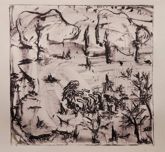 Winter Field with Eagle No. 5