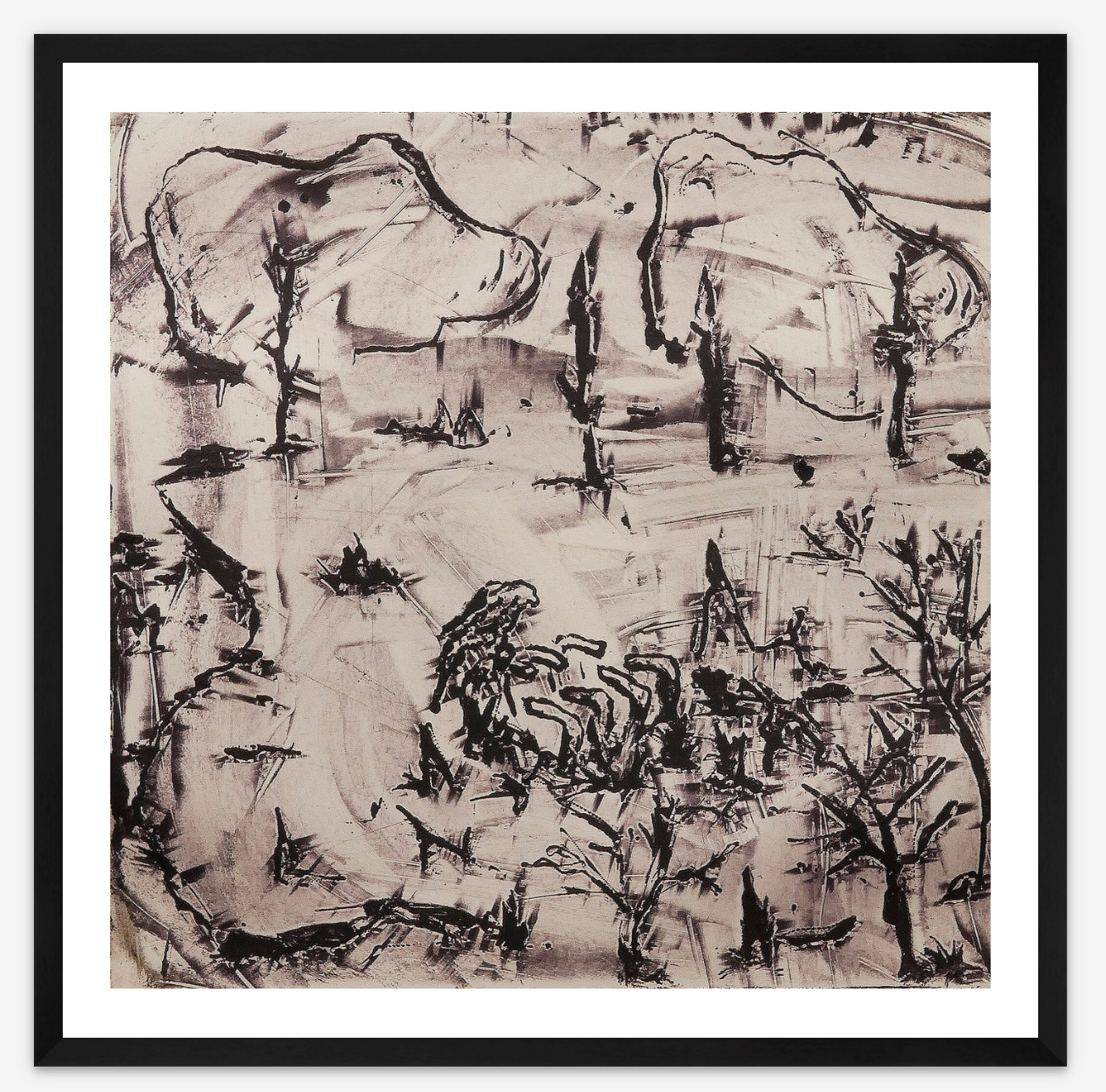 Winter Field with Eagle No. 5
