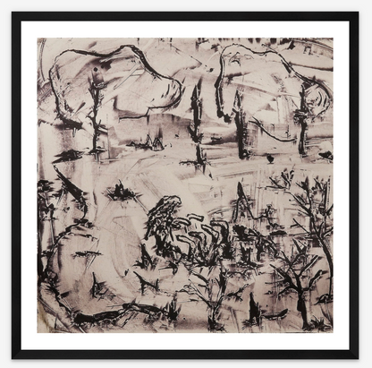Winter Field with Eagle No. 5